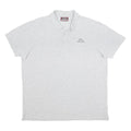 KAPPA Mens Grey Short Sleeve Plain 2XL Cotton Blend Polo Shirt Casual