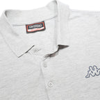 KAPPA Mens Grey Short Sleeve Plain 2XL Cotton Blend Polo Shirt Casual