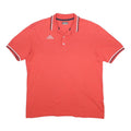 KAPPA Mens Red Short Sleeve Classic Polo Shirt 2XL Cotton Blend Casual