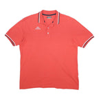 KAPPA Mens Red Short Sleeve Classic Polo Shirt 2XL Cotton Blend Casual