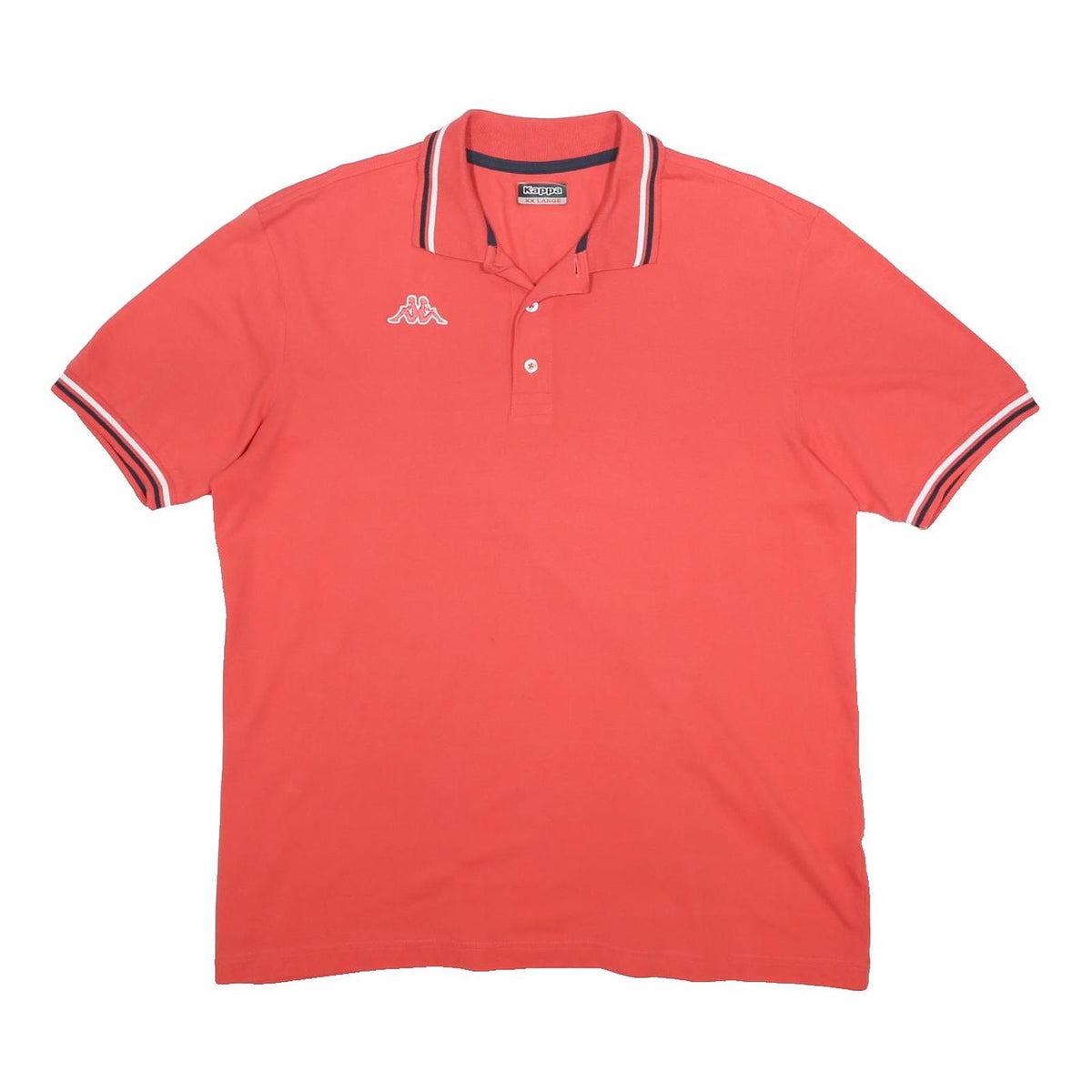 KAPPA Mens Red Short Sleeve Classic Polo Shirt 2XL Cotton Blend Casual