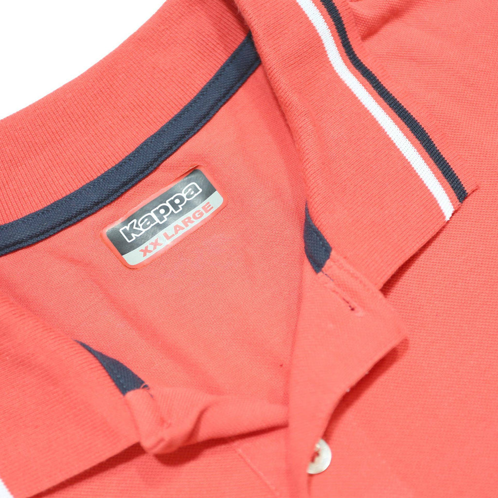 KAPPA Mens Red Short Sleeve Classic Polo Shirt 2XL Cotton Blend Casual