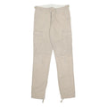 CARHARTT Womens Beige Slim Cargo Trousers W25 L32 Cotton Zip Pocket Utility