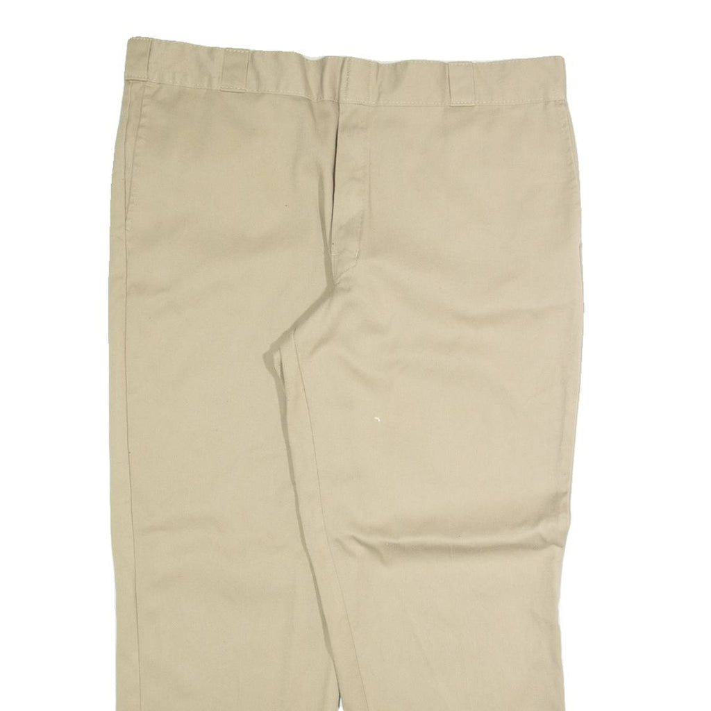 DICKIES Chino Mens Trousers Beige Regular Straight W38 L30