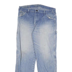 DICKIES Mens Regular Fit Carpenter Light Blue Denim Jeans W36 L32 Workwear