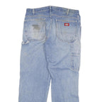 DICKIES Mens Regular Fit Carpenter Light Blue Denim Jeans W36 L32 Workwear