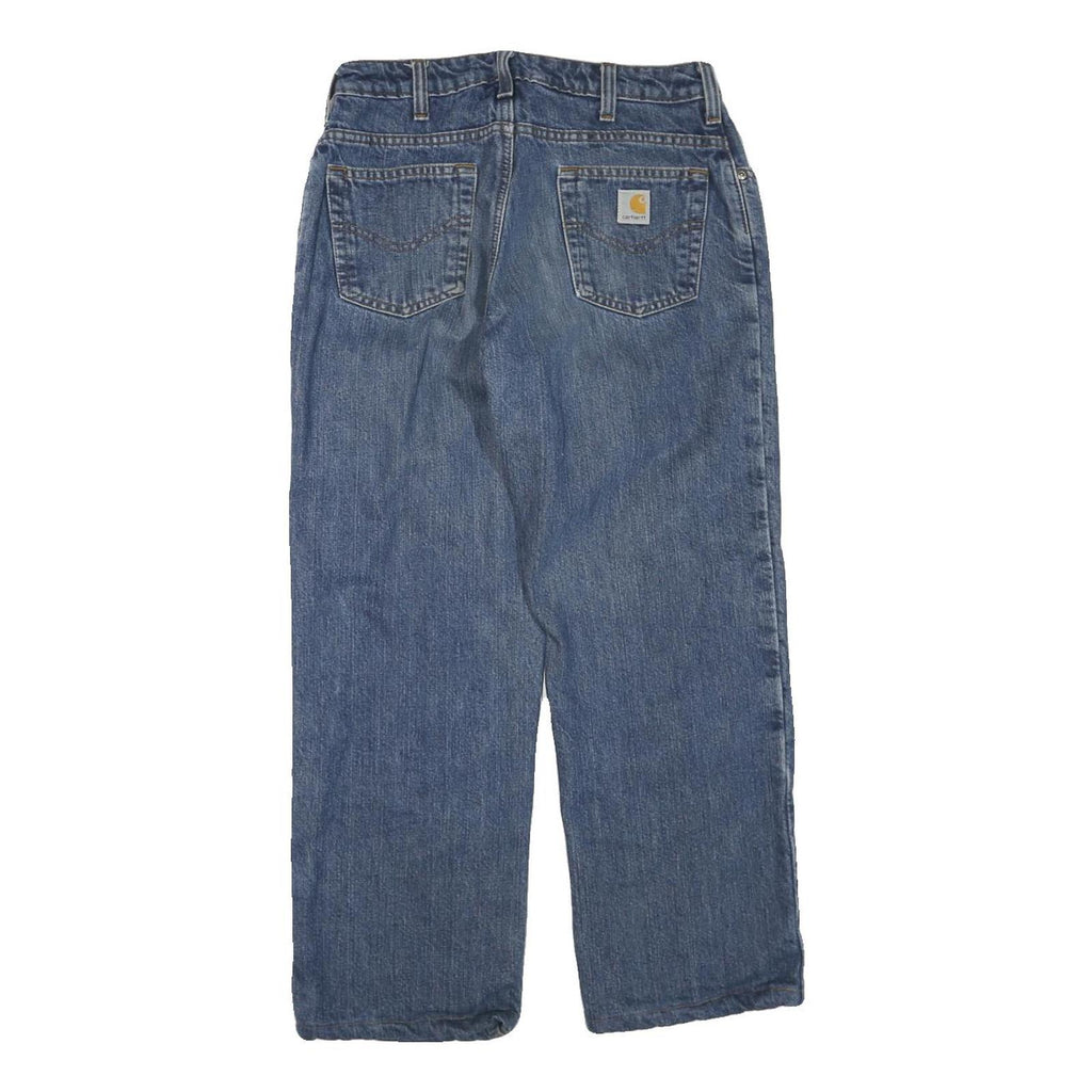 CARHARTT Womens Blue Regular Straight Denim Medium W28 L25 Zip Cotton Blend