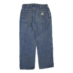CARHARTT Womens Blue Regular Straight Denim Medium W28 L25 Zip Cotton Blend