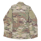 Insect Shield Mens Green & Brown Camouflage Military Jacket S Cotton Blend