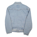 LEVI'S Mens Blue Denim Jacket S Cotton Blend Button Closure Classic Jean Jacket