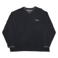 CHAPS RALPH LAUREN Mens Sweatshirt Black V-Neck 2XL