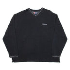 CHAPS RALPH LAUREN Mens Sweatshirt Black V-Neck 2XL