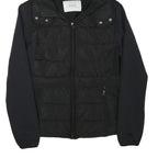 MALVIN Womens Black Outdoor Jacket S Polyester Blend Woven Plain Zip Hooded