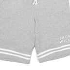 JACK WILLS Womens Shorts Grey Sporty Logo XS W30 Casual Cotton Blend Drawstring