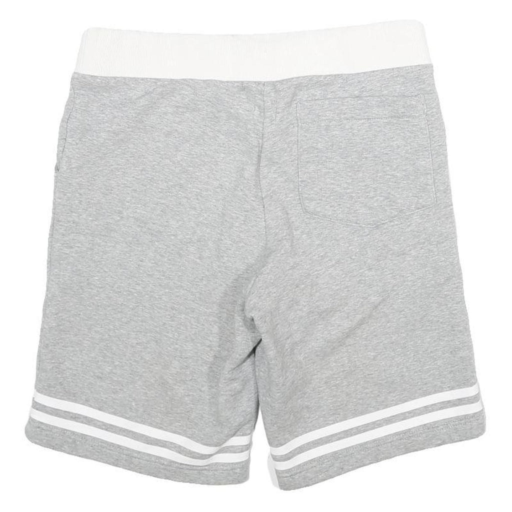JACK WILLS Womens Shorts Grey Sporty Logo XS W30 Casual Cotton Blend Drawstring