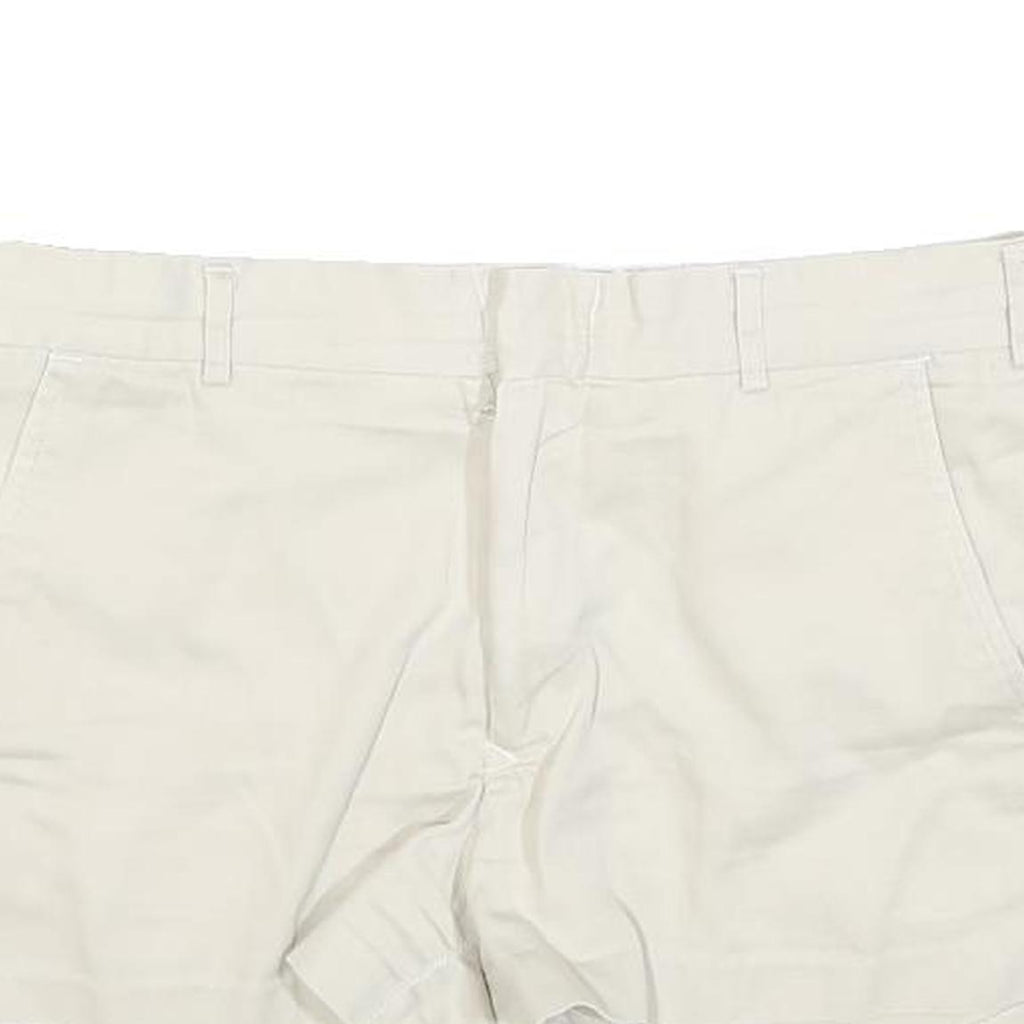 Womens Cream Cotton Blend Casual Shorts M W30 Summer Wear Comfortable Fit