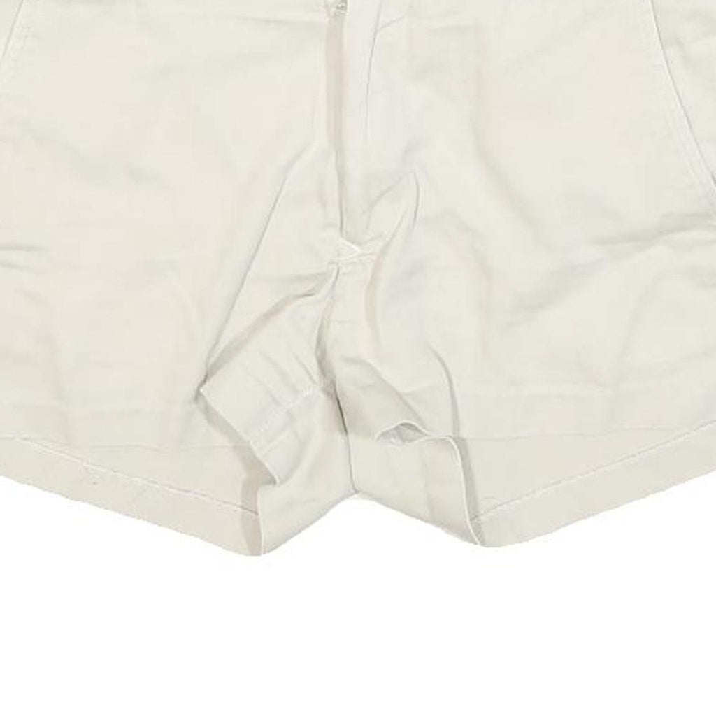 Womens Cream Cotton Blend Casual Shorts M W30 Summer Wear Comfortable Fit