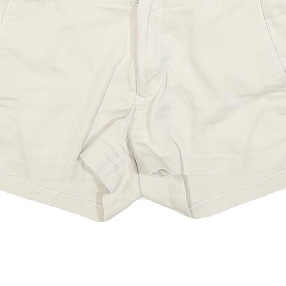 Womens Cream Cotton Blend Casual Shorts M W30 Summer Wear Comfortable Fit