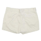 Womens Cream Cotton Blend Casual Shorts M W30 Summer Wear Comfortable Fit