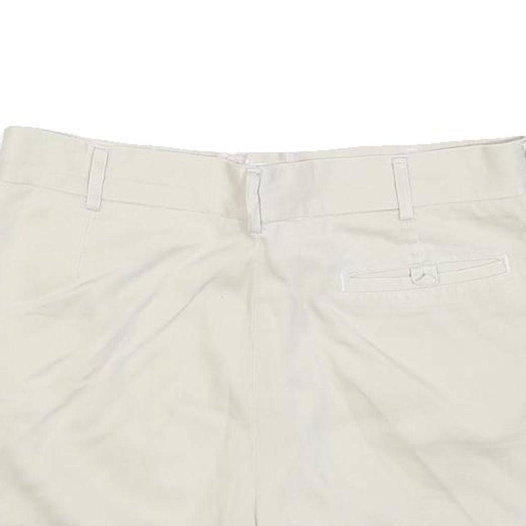 Womens Cream Cotton Blend Casual Shorts M W30 Summer Wear Comfortable Fit