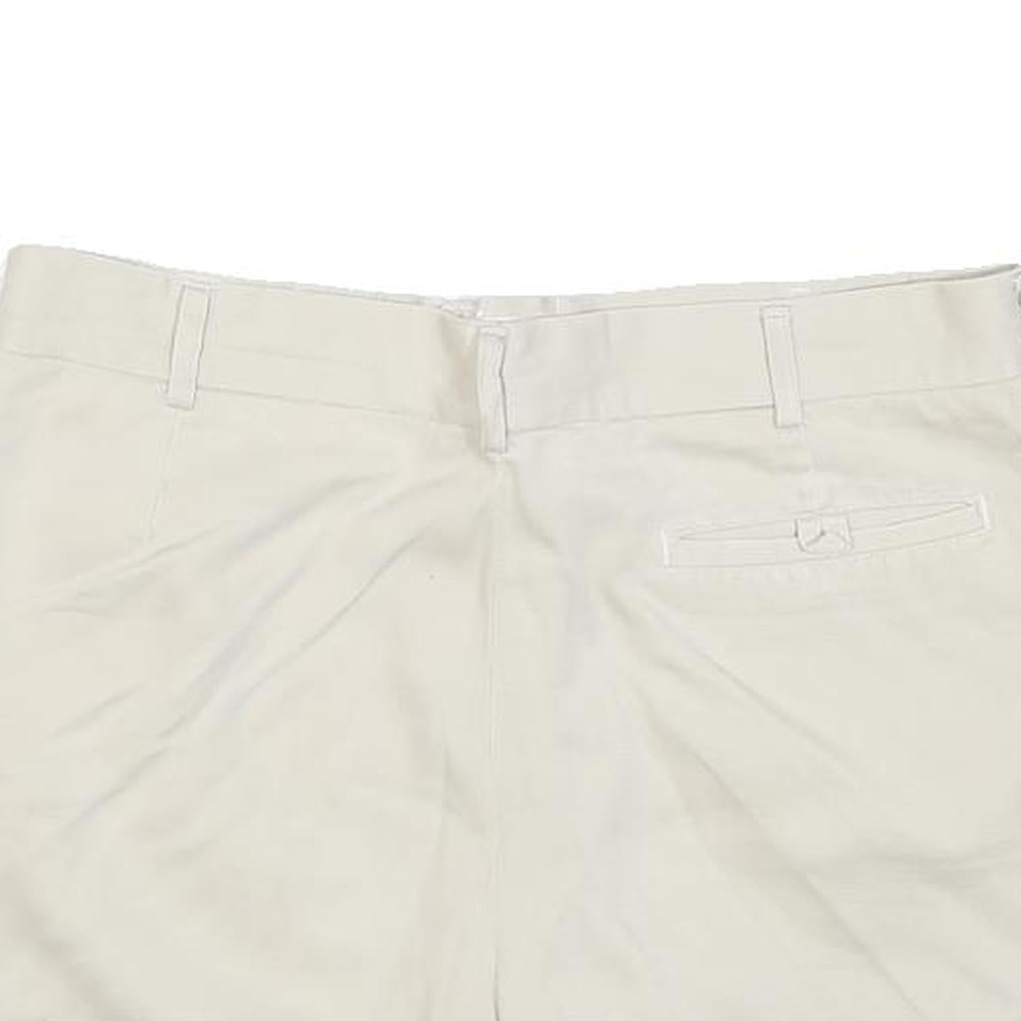 Womens Cream Cotton Blend Casual Shorts M W30 Summer Wear Comfortable Fit