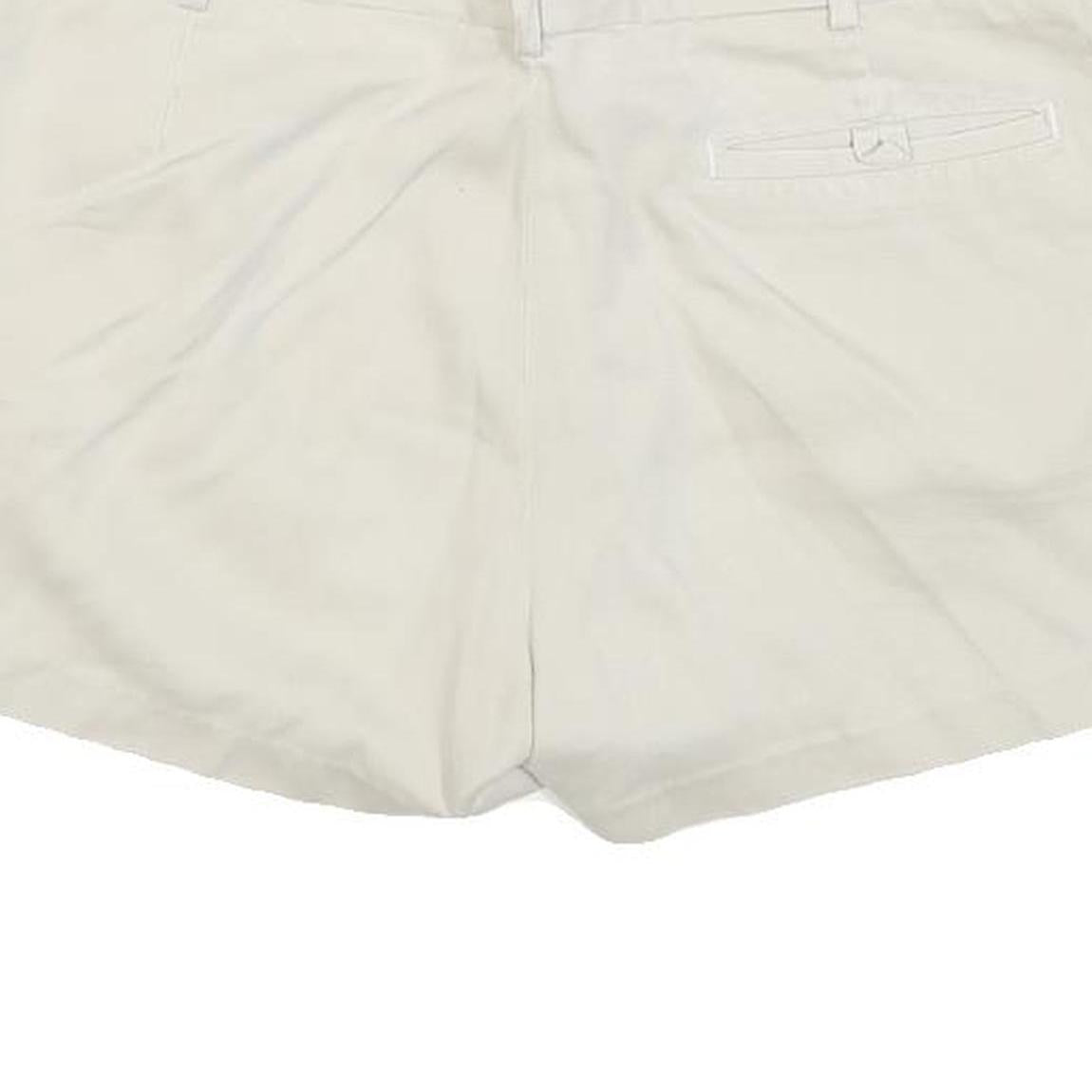 Womens Cream Cotton Blend Casual Shorts M W30 Summer Wear Comfortable Fit