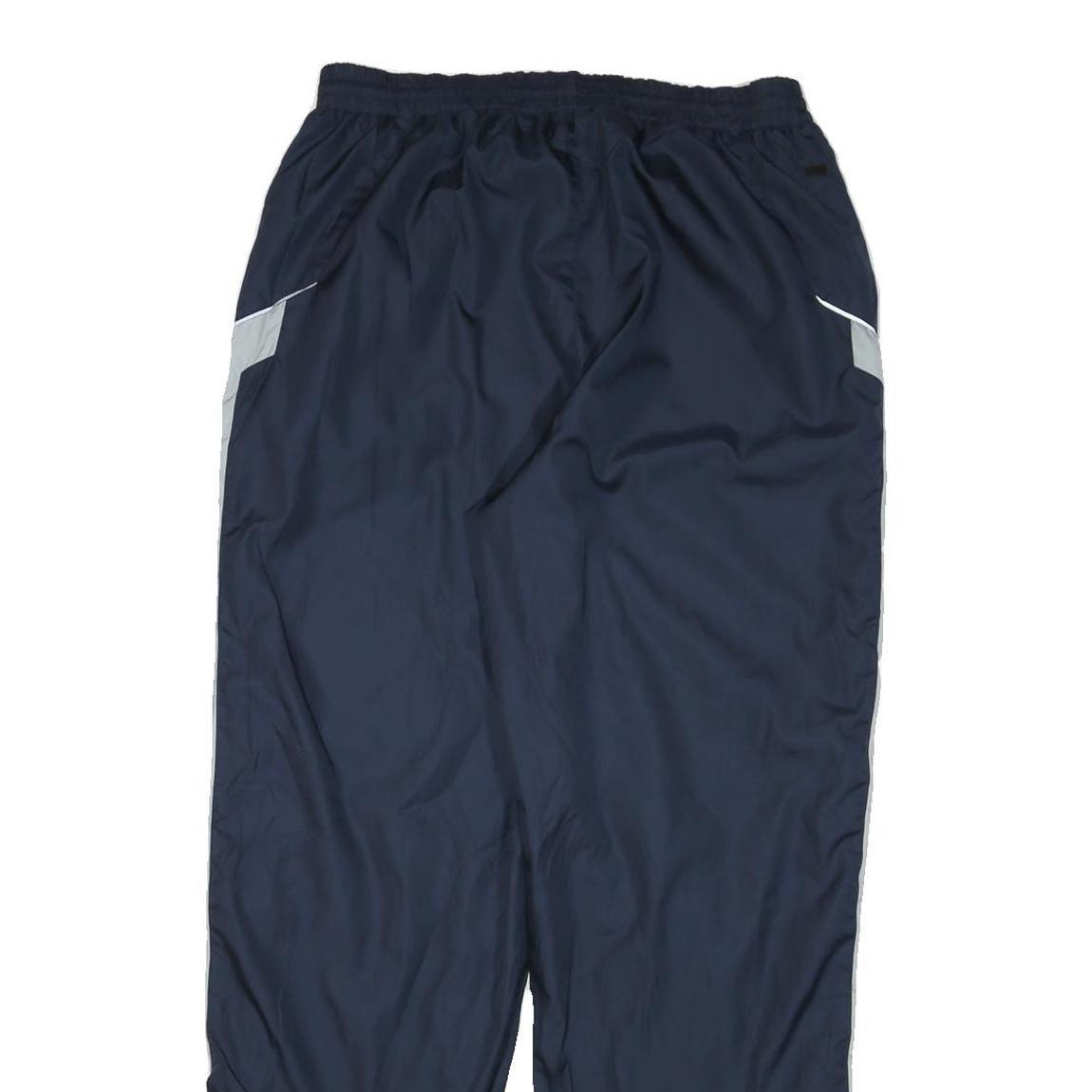 CHAMPION Mens Joggers Navy Blue White Stripe Regular Tapered L W32 L31 Sport