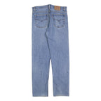 LEVI'S 505 Mens Jeans Blue Regular Straight Denim Medium W33 L31 Zip Cotton