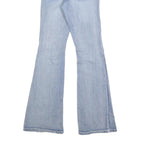 H&Y Womens Regular Fit Flared Denim Light Blue Cotton Blend Jeans W24 L30