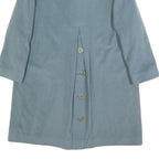 RENE SCHAAD Womens Blue Wool Blend Button Jacket M Classic Plain Stylish