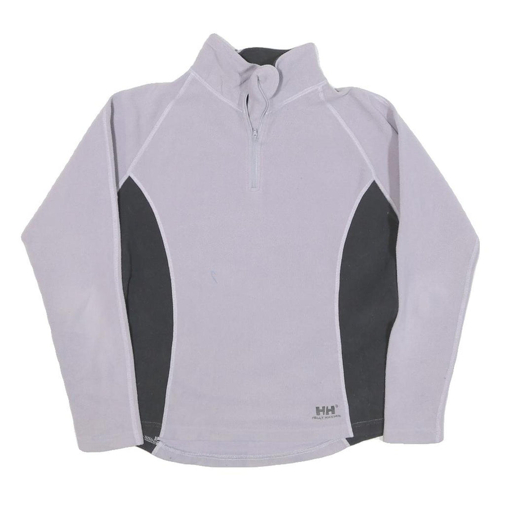 HELLY HANSEN Womens Grey & Black Patterned Pullover Plain Crew Neck Basic Knit M