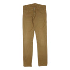 CARHARTT Womens Regular Fit Beige Cotton Blend Trousers W32 L32 Zip Closure