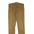 CARHARTT Womens Regular Fit Beige Cotton Blend Trousers W32 L32 Zip Closure