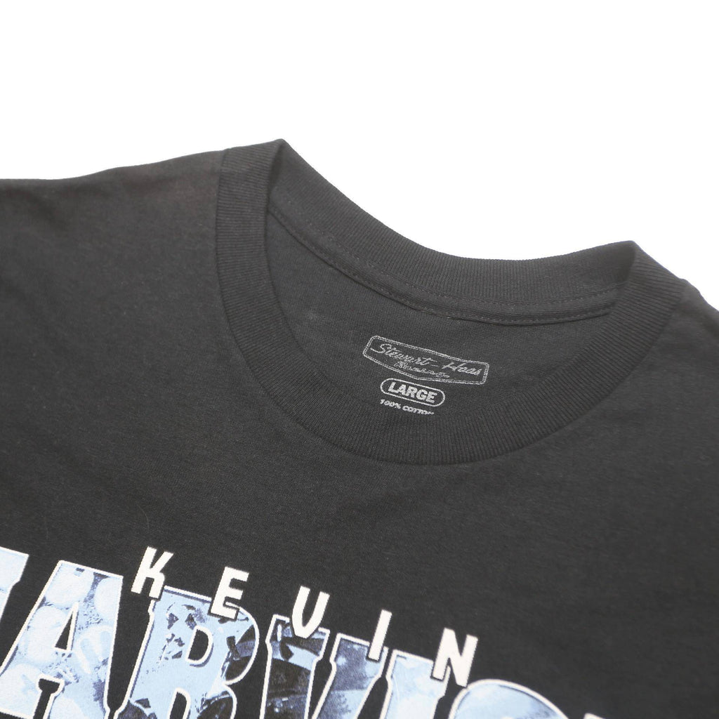 STEWART HAAS Mens Black Kevin Harvick 4 Racing Graphic T-Shirt L Crew Neck Short