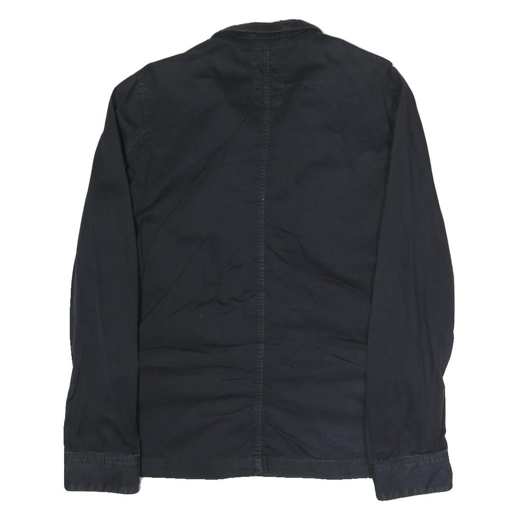 G-STAR Mens Black Slim Jacket M Cotton Blend Zip Chest Pockets Casual Outerwear