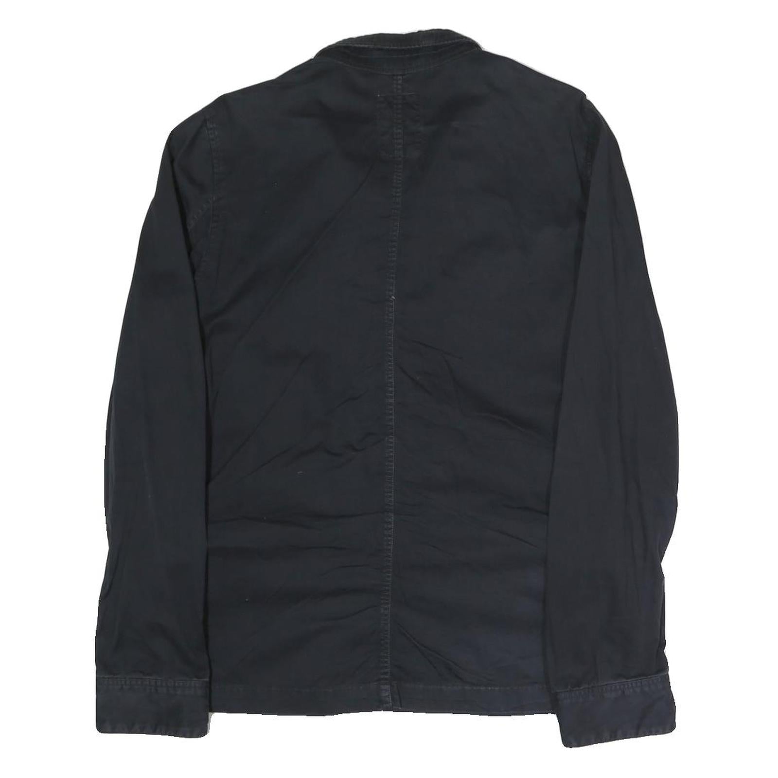 G-STAR Mens Black Slim Jacket M Cotton Blend Zip Chest Pockets Casual Outerwear