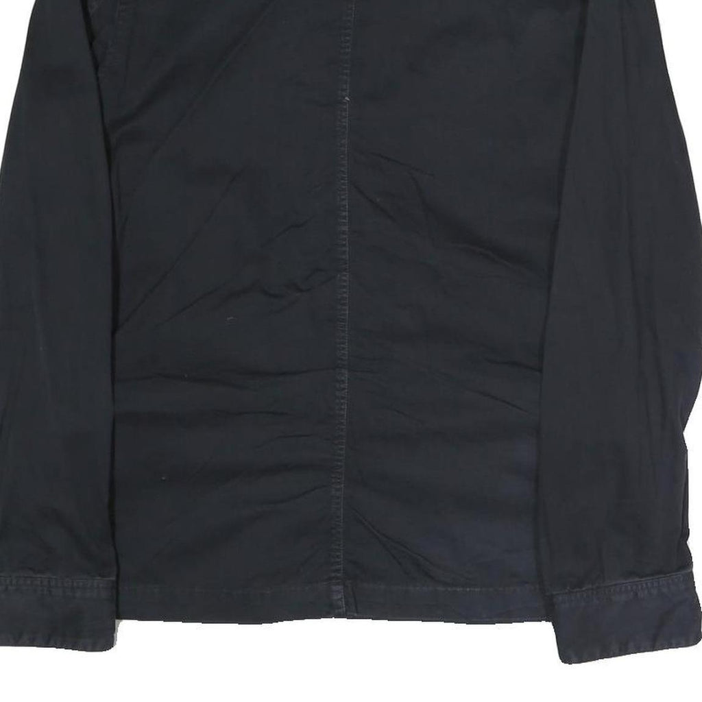 G-STAR Mens Black Slim Jacket M Cotton Blend Zip Chest Pockets Casual Outerwear