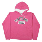 AMERICAN CROWN Womens Pink Maryland USA Pullover Hoodie XL Cotton Blend