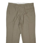 BALMAIN Mens Woven Beige Relaxed Tapered Trousers W38 L29 Classic Style