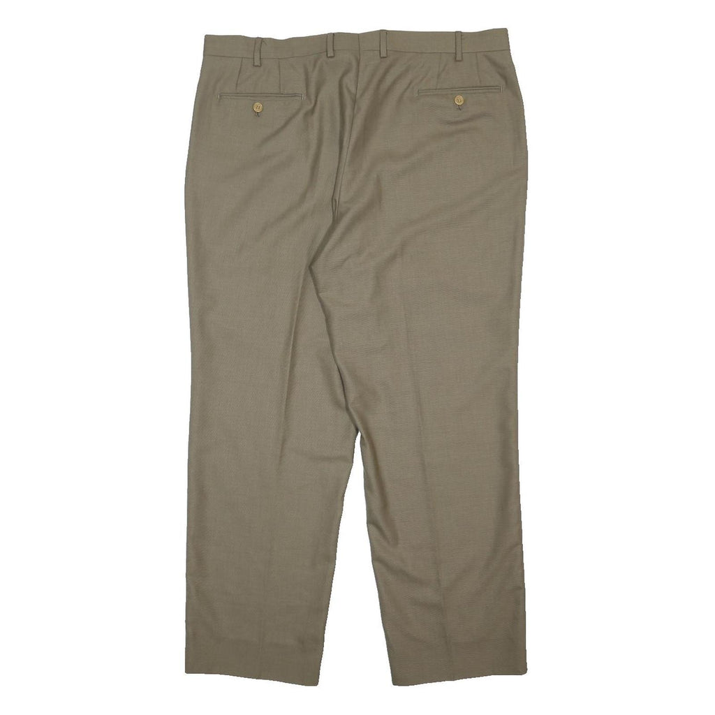 BALMAIN Mens Woven Beige Relaxed Tapered Trousers W38 L29 Classic Style