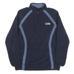 NFL Womens Navy Blue Pullover Plain Crew Neck Basic Knit Jumper L Polyester