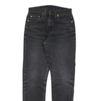 LEVI'S 805 74 Mens Slim Black Denim Dark W29 L32 Jeans Cotton Blend Zip