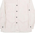 ZARA Womens Cream Shirt Long Sleeve Collared Plain M Lightweight Elegant