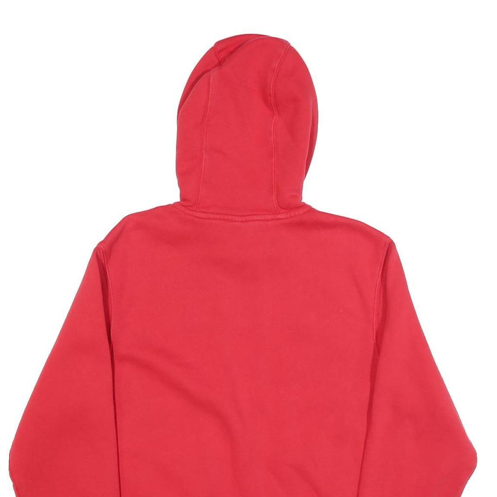 NIKE Mens Red Cotton Blend Hoodie M Sweatshirt Pullover Casual Sportswear