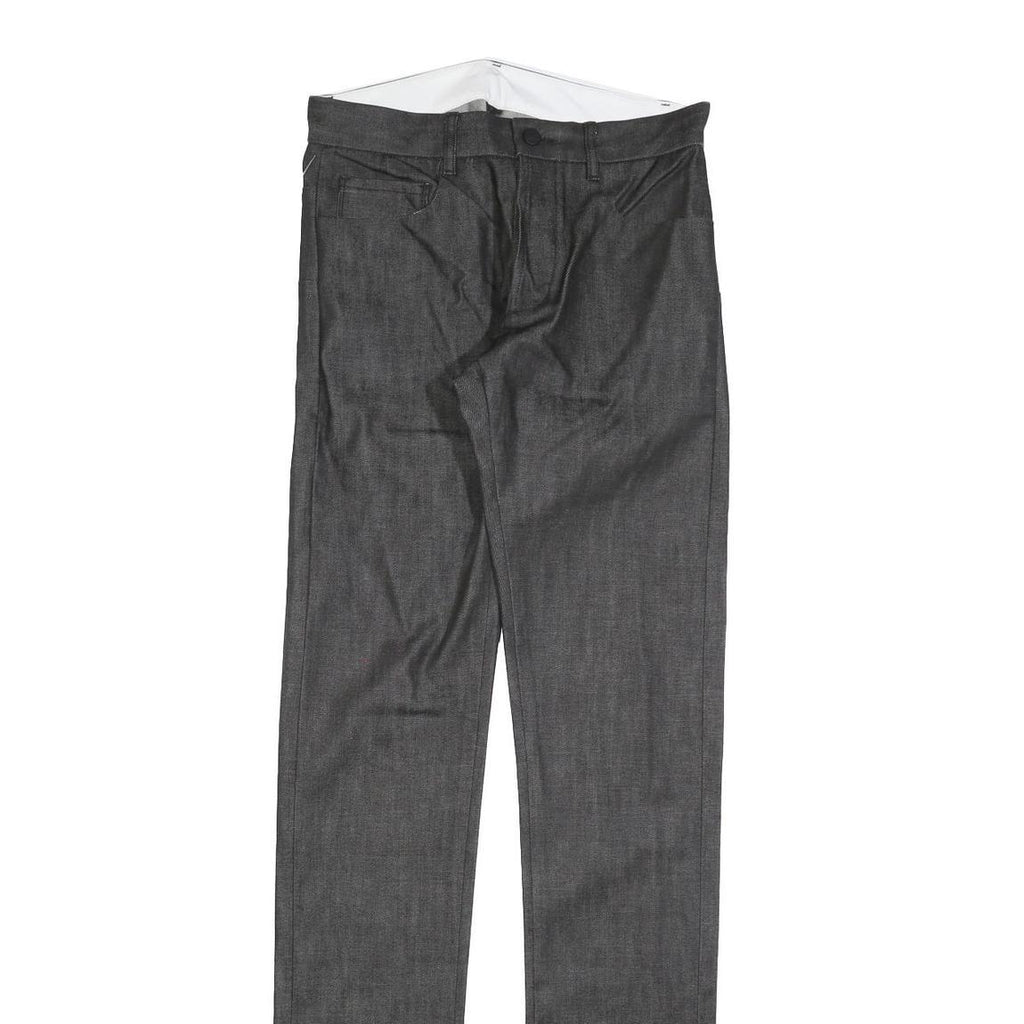 DAWN Womens Jeans Black Slim Skinny Denim W30 L37 Button Closure