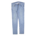 LEVI'S 519 Mens Slim Light Blue Denim Jeans W34 L32 Classic Cotton Blend Zip