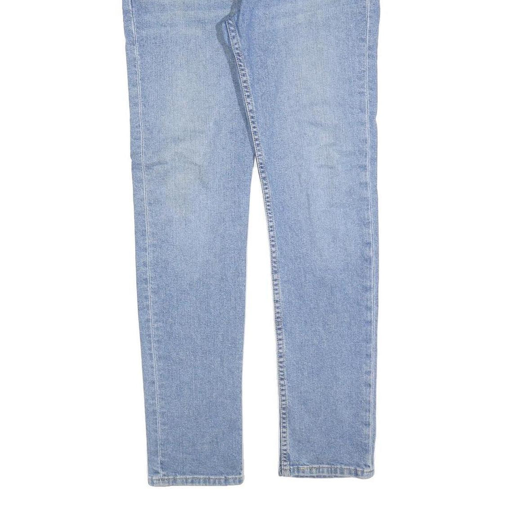 LEVI'S 519 Mens Slim Light Blue Denim Jeans W34 L32 Classic Cotton Blend Zip