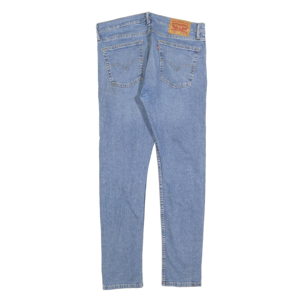 LEVI'S 519 Mens Slim Light Blue Denim Jeans W34 L32 Classic Cotton Blend Zip