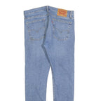 LEVI'S 519 Mens Slim Light Blue Denim Jeans W34 L32 Classic Cotton Blend Zip