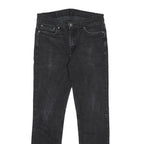 LEVI'S 511 Mens Slim Black Denim Classic Jeans W32 L32 Zip Closure